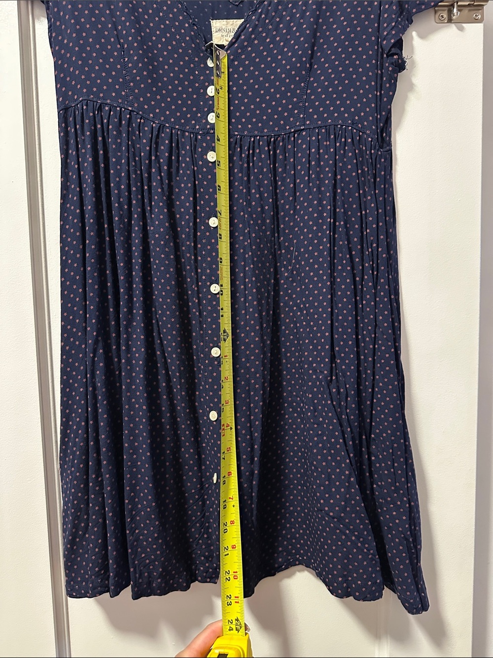 Ralph Lauren Denim & Supply Navy Star Print V-Neck Dress - Picture 8 of 9